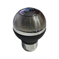 MOMO Gear Knob Sphere Airmetal Black Leather