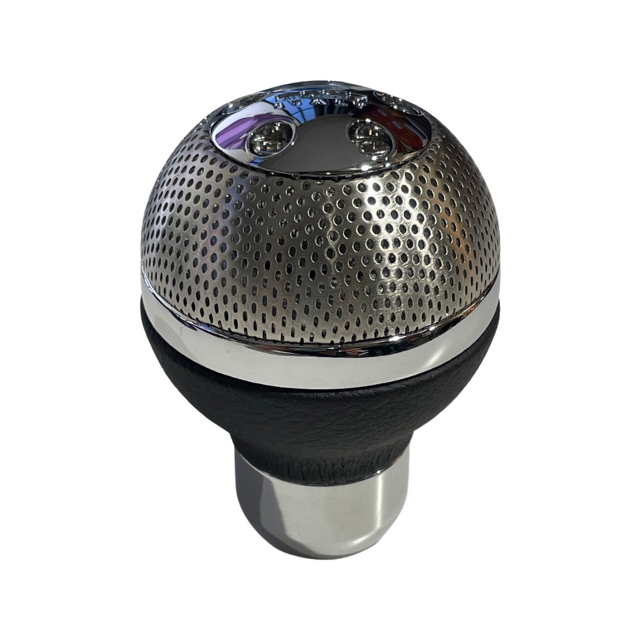 MOMO Gear Knob Sphere Airmetal Black Leather