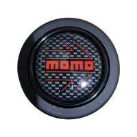 MOMO Red Arrow Carbon Fibre Round Lip Horn Button