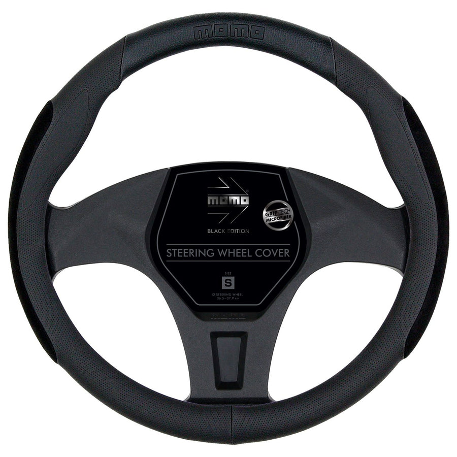 MOMO Super Anatomico Black Edition Steering Wheel Cover (M)