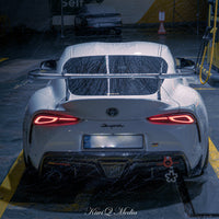 Toyota GR Supra A90 Carbon Fiber AT-R2 Taller Swan Neck Wing 2019+