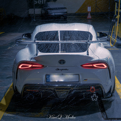 Toyota GR Supra A90 Carbon Fiber AT-R2 Taller Swan Neck Wing 2019+
