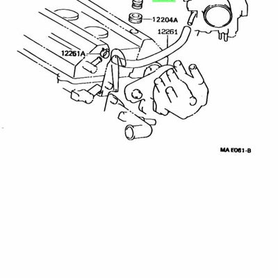 Toyota Genuine Ventilation Valve Sub-Assembly 12204-11050