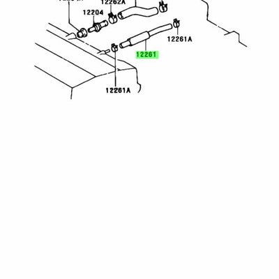 Toyota Genuine VENTILATION HOSE 12261-16070