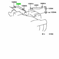 Toyota Genuine OEM 2JZGTE Exhaust Cover Breather Hose - 12262-46021