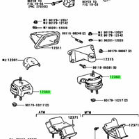 Toyota Genuine OEM JX100 Chaser 1JZ Engine Mount - 12360-46122
