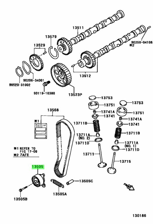 Toyota Genuine OEM Timing Belt Idler Sub-Assembly 13505-16030