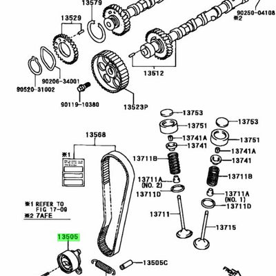 Toyota Genuine OEM Timing Belt Idler Sub-Assembly 13505-16030