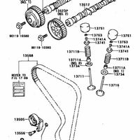 TOYOTA Genuine OEM CHAIN TENSIONER - AE111 13540-16010