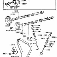 Toyota Genuine  OEM 1JZ & 2JZ OEM Timing Belt Tensioner - 13540-46030