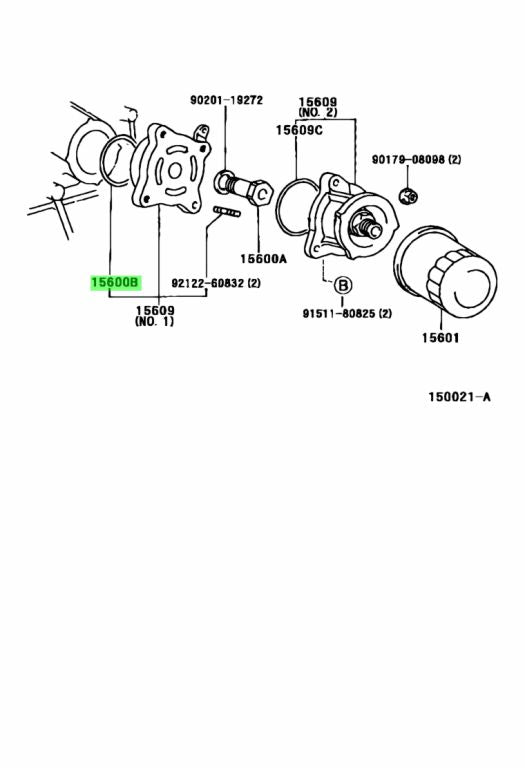 Toyota Genuine RING, O, NO.1(FOR OIL FILTER) 15188-11011