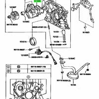 Toyota Genuine RING, O (FOR OIL PUMP) 15188-74050