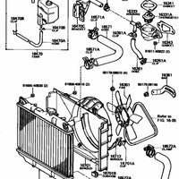 Toyota Genuine Water By-Pass Hose 16264-16020