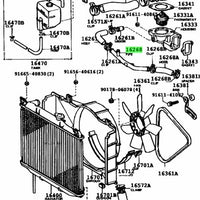 Toyota Genuine OEM Water By-Pass Pipe suit 4AGE 16268-16011