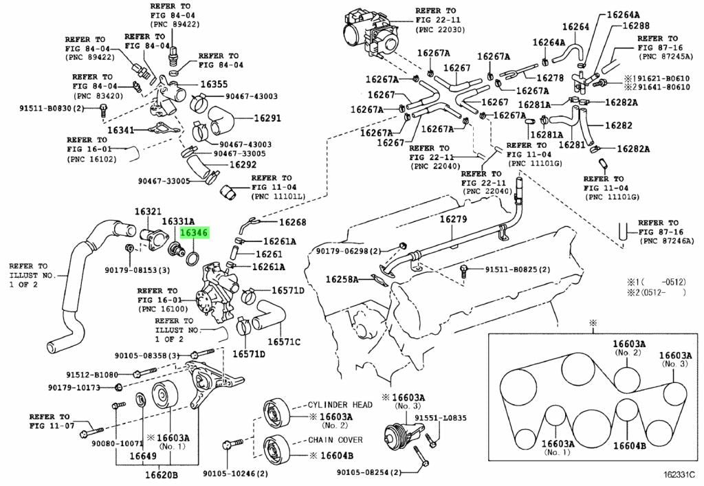 Totoya Genuine Thermostat O-ring suitable for Landcruiser 70 75 78 79 80 100 105 Series 1HZ 1HD 1FZ 1VD 1PZ Genuine Thermostat O-ring suitable for Landcruiser 16346-32010
