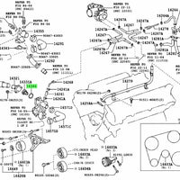 Totoya Genuine Thermostat O-ring suitable for Landcruiser 70 75 78 79 80 100 105 Series 1HZ 1HD 1FZ 1VD 1PZ Genuine Thermostat O-ring suitable for Landcruiser 16346-32010