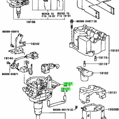 Toyota Genuine Dust Proof Packing 19127-74040