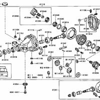 Toyota Genuine OEM JZX100 Chaser Rear Diff Bushing - 41651-22060