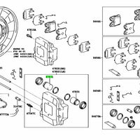 Lexus Genuine OEM PISTON, REAR DISC BRAKE 47831-50140