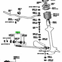 Toyota Genuine Front Strut Bar Cushion Kit for AE86 48674-19105