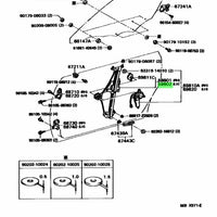 Toyota Genuine OEM 93-98 Supra Left Driver Door Window Regulator 69802-14111