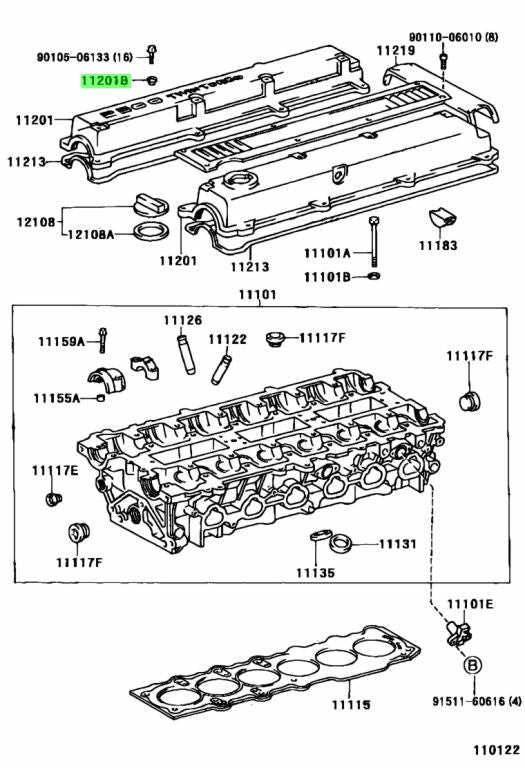 Toyota Genuine OEM 1JZ Cam Cover Bolt Washer - 90210-06014