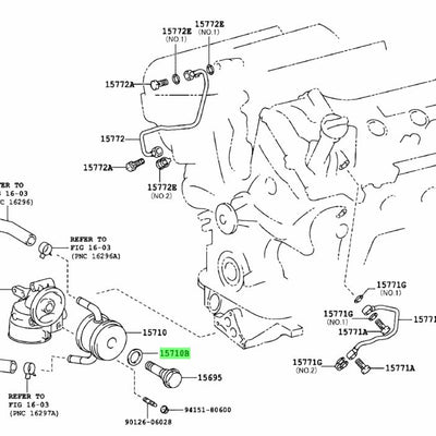 Toyota Genuine O-Ring 90210-22001