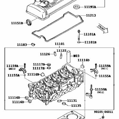 Toyota Genuine WASHER, SEAL(FOR CYLINDER HEAD COVER) 90210-47001