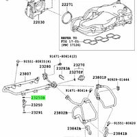 TOYOTA 2GR INJECTOR INSULATOR set 90301-07033 / 23291-23010