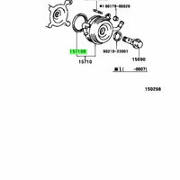Toyota Genuine Oil RING(FOR OIL COOLER) 90301-58002