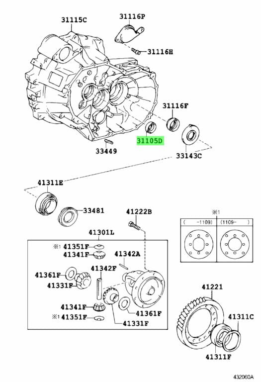 Toyota GR Yaris GXPA16 OEM Front Transaxle Case Oil Seal 90311-30017