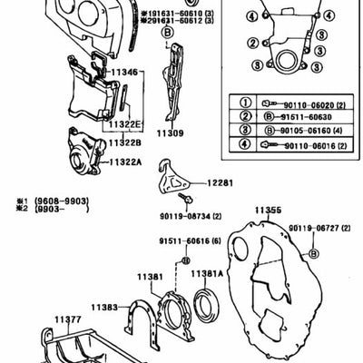Genuine Toyota Intake Camshaft Oil Seal - 4AGE 20V AE101 AE111 (90311-40015)