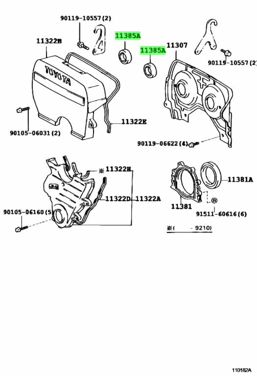 Toyota Genuine OEM Genuine OEM 2JZ Cam Seals (Pair) - 90311-40020