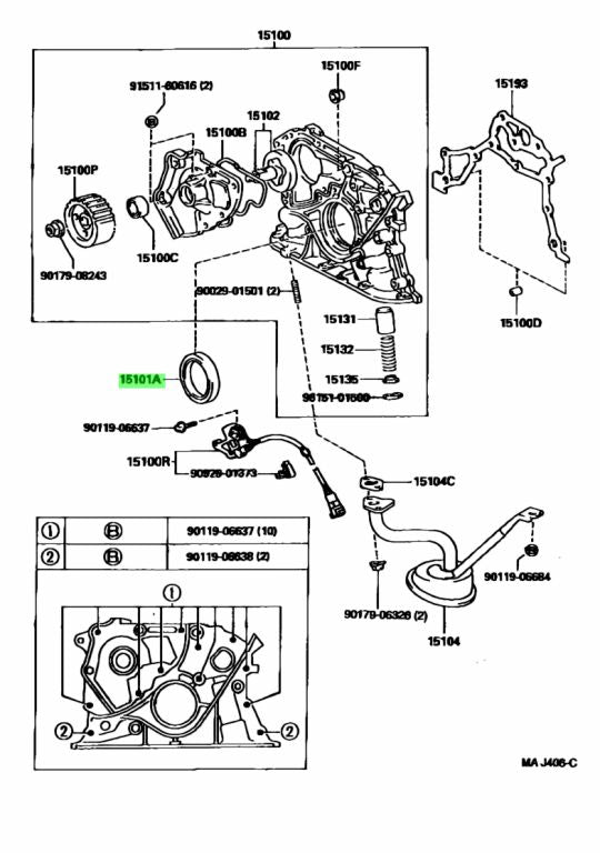 Toyota Genuine OEM SEAL (FOR CRANKSHAFT) 90311-42026