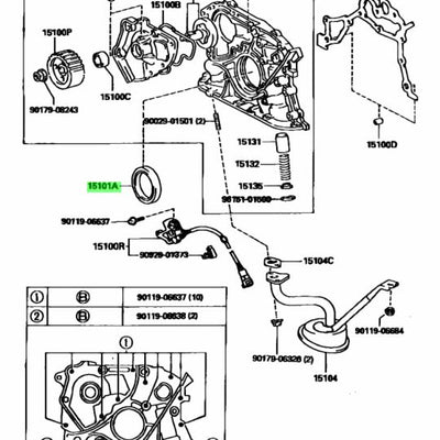 Toyota Genuine OEM SEAL (FOR CRANKSHAFT) 90311-42026