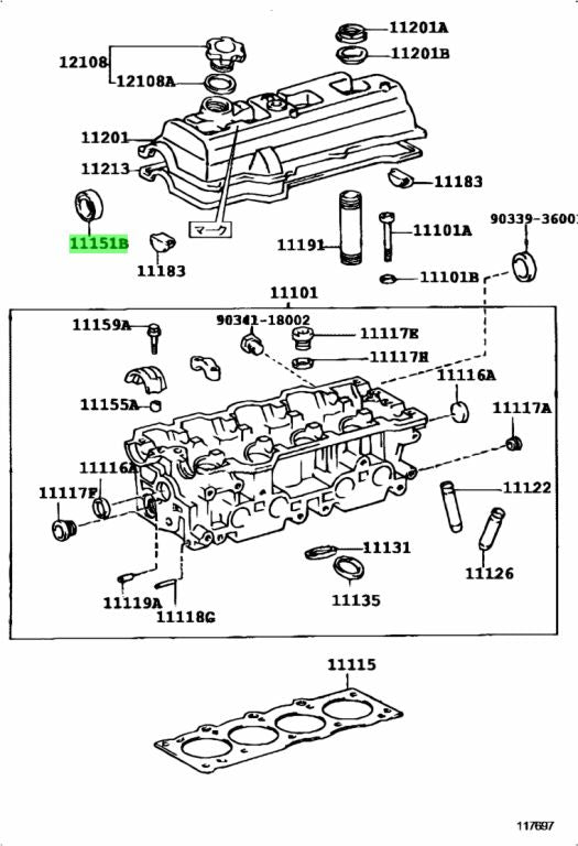 TOYOTA Genuine OEM Oil SEAL (FOR CAMSHAFT SETTING) 90311-46004