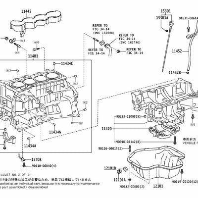 Toyota Genuine OEM Type T Oil Seal 3SGTE 2AZFE 90311-89010