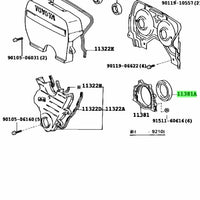 Toyota Genuine OEM 1JZ & 2JZ Rear Main Seal - 90311-90006