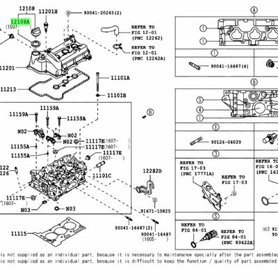 Toyota OEM Genuine GASKET(FOR OIL FILLER CAP) 90430-37140