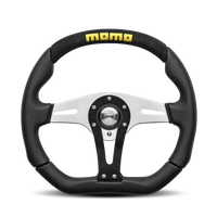 MOMO Trek Black Leather Alcantara 350mm Steering Wheel - 11102935111R