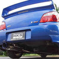 HKS Super Turbo Muffler EXHAUST For SUBARU IMPREZA GDB EJ20 TURBO 31029-AF002